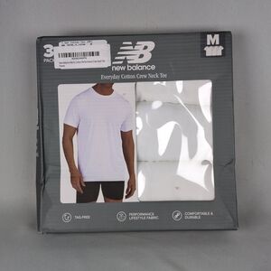 New Balance Men's Everyday Cotton Crew Neck Tee - White